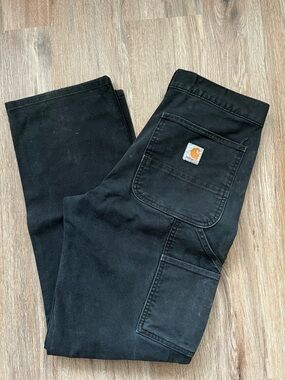 Black Carhartt Double Knee Carpenter Pants
Size 31x32
